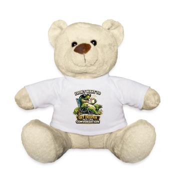 Funny T-Rex Coffee Mood Shirt - Teddy - Weiß - Vorne