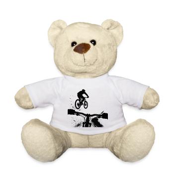 MTB POV Sprung Mountainbike Downhill Design - Teddy - Weiß - Vorne