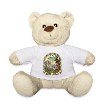 Yosemite National Park USA California Vintage - Teddy Bear - white - Front