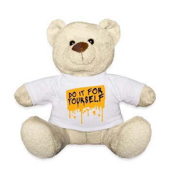 Do It For Yourself Inspirierend Selbstliebe Zitat - Teddy - Weiß - Vorne