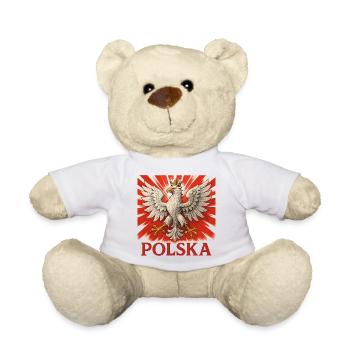 Polska Adler Design – Stolz & Tradition Polen - Teddy - Weiß - Vorne
