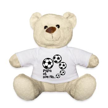 Papa Fils Football - Nounours - blanc - Devant