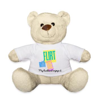Flirt With Me My Husband Enjoys It - Teddy - Weiß - Vorne