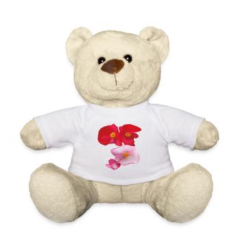 Red_-_Pink_Wax_Begonia_Summer_Garden_Flowers - Nounours - blanc - Devant