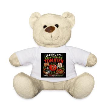 Tomaten Vor Allem! Lustiges Gärtner Design - Teddy - Weiß - Vorne