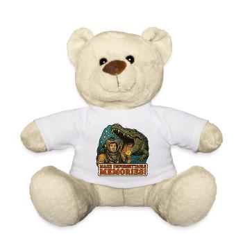 Vintage-Taucher- und Krokodilgrafik - Teddy - Weiß - Vorne