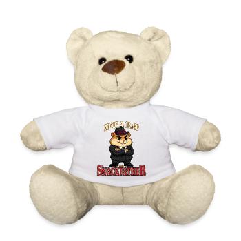 Pas un rat Le Père Snack Mascotte gangster Hamster - Nounours - blanc - Devant