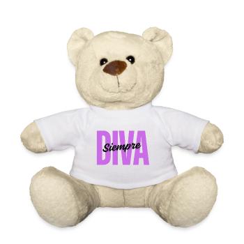 DIVA Always – Design minimaliste - Nounours - blanc - Devant