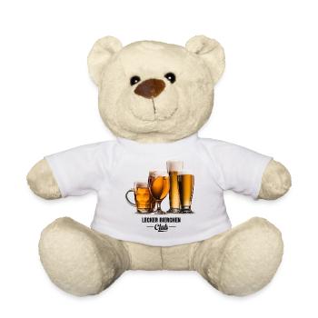 Lecker Bierchen Club - Bier Bierglas Bierliebhaber - Teddy - Weiß - Vorne