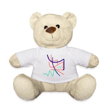 The most abstract gift in the world - Teddy Bear - white - Front