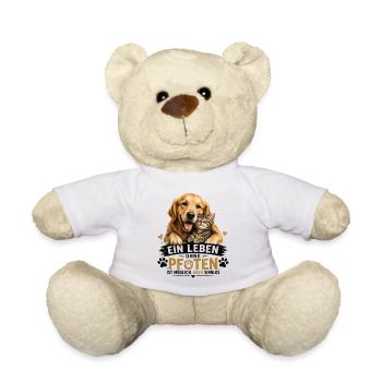 Leben mit Pfoten: Tierliebe Pur - Teddy - Weiß - Vorne