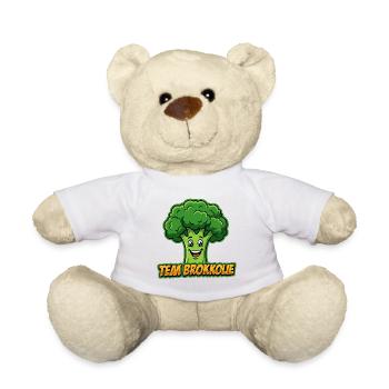 Team Broccoli : Charme des légumes frais - Nounours - blanc - Devant
