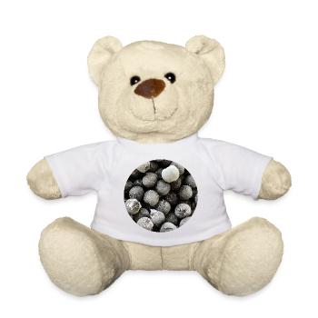 Frozen Chokeberry Circle Graphic - Teddy Bear - white - Front