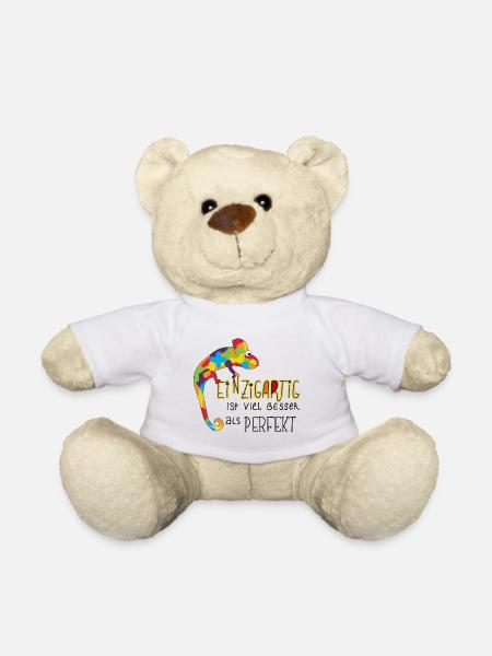 einzigartiges Chamäleon  - Teddy - Weiß