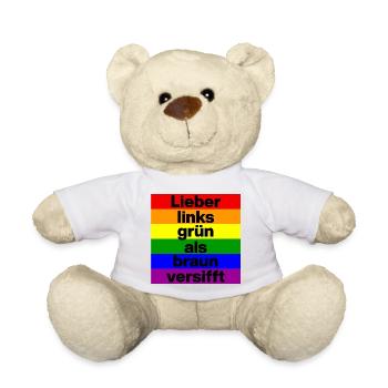 LIEBER LINKS GRÜN ALS BRAUN VERSIFFT, NO NZS  - Teddy - Weiß - Vorne