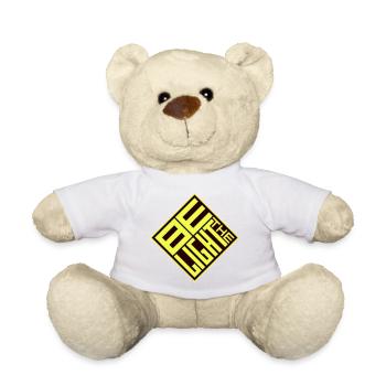 Be The Light Motivierend Positivität Spruch Logo - Teddy - Weiß - Vorne
