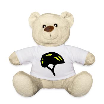 Icône du profil du casque de vélo - Nounours - blanc - Devant