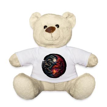 Japanese Bonsai Tree Plant Yin-Yang Bonsai - Teddy Bear - white - Front