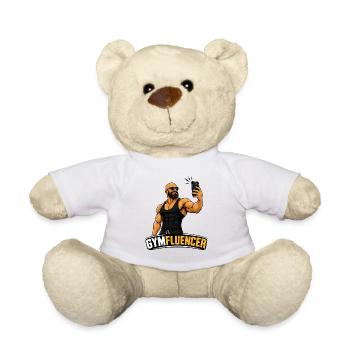 Gymfluencer – Bête Selfie – Édition Barbe - Nounours - blanc - Devant