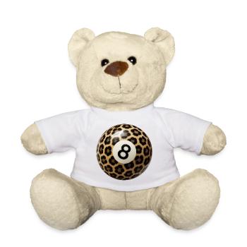 Boule 8 Léopard Motif Léopard - Nounours - blanc - Devant