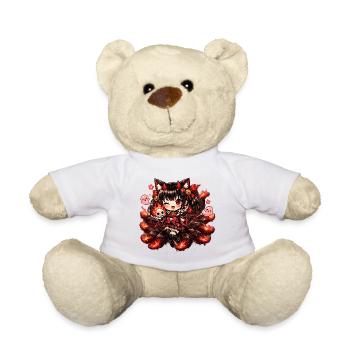 Petite Kyūbi Kawaï – Démon Japonais Girly - Nounours - blanc - Devant