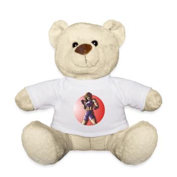 MMA Fighter Fitness Woman Design - Teddy Bear - white - Front