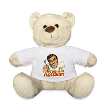 Art drôle de mème rétro de dentiste - Nounours - blanc - Devant