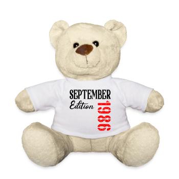 40e anniversaire septembre 1986 - Nounours - blanc - Devant