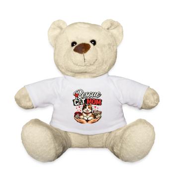 Rettungs-Katzenmama Design - Teddy - Weiß - Vorne