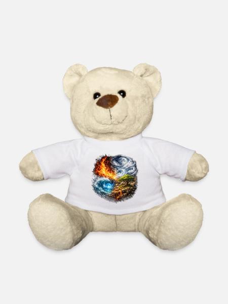 Elementensturm über dem Baum - Teddy - Weiß