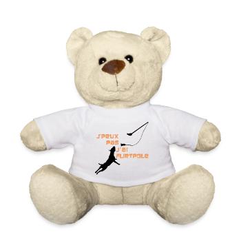 Staffie j'peux pas j'ai flirtpole sport - 002 - Nounours - blanc - Devant
