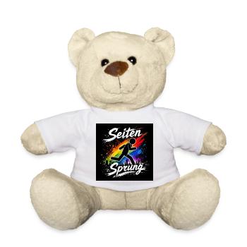 Pages Course Arc-en-ciel de printemps - Nounours - blanc - Devant