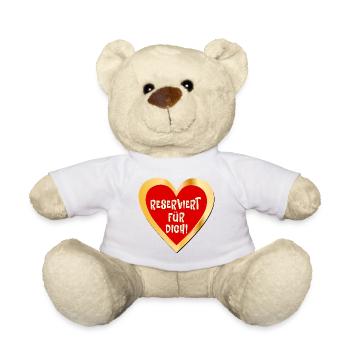 Reservierung Liebe Herz - Teddy - Weiß - Vorne