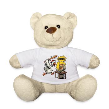 Wütende Gans gegen den Systemfehler - Teddy - Weiß - Vorne