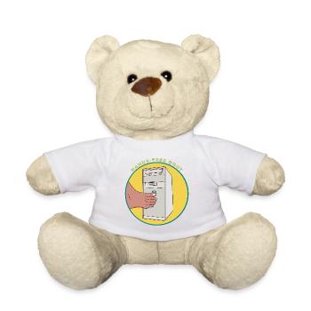 Handsfree Boot Vintage Computer Tower Lustiger Gamer - Teddy - Weiß - Vorne