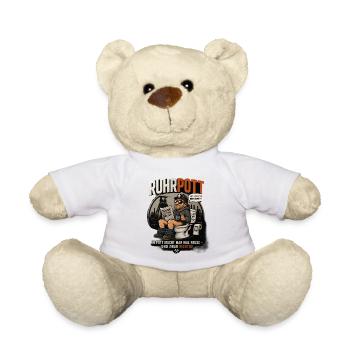 Ruhrpott Pottpause Humor - Teddy - Weiß - Vorne