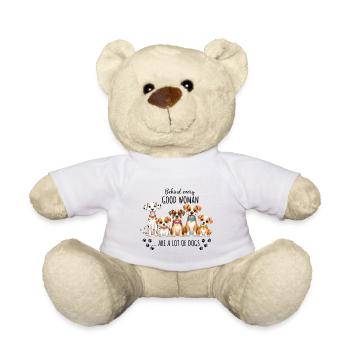 Dalmatiner-, Beagle-, Boxer-, JRT- und Chihuahua-Design - Teddy - Weiß - Vorne