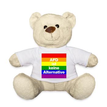 AFD IST KEINE ALTERNATIVE, NO NZS, NO AFD, WEISS - Teddy - Weiß - Vorne
