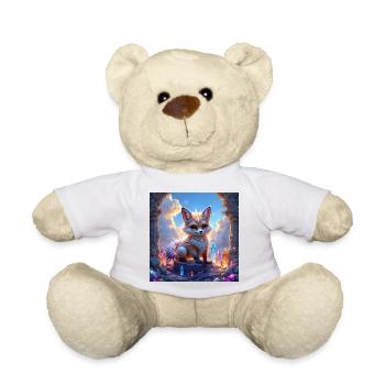 Fantastischer Fuchs unter Edelsteinen - Teddy - Weiß - Vorne
