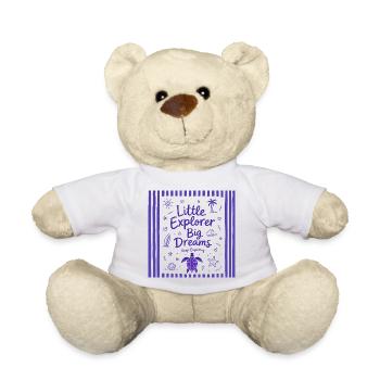 Petit explorateur Grands Rêves Continue d’explorer - Nounours - blanc - Devant
