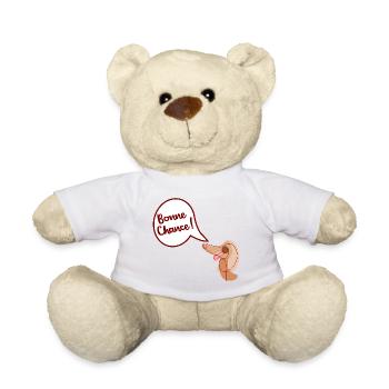 Bonne Chance Chien - Nounours - blanc - Devant
