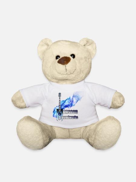 Monsoon Soundworks official Logo - Teddy Bear - white