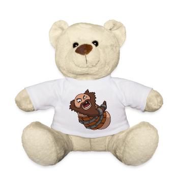 Barrel – Cartoon Thumb Character - Teddy - Weiß - Vorne
