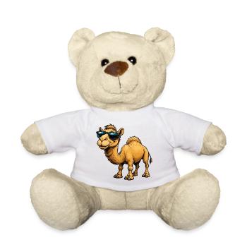 Kamel mit Sonnenbrille - Teddy - Weiß - Vorne