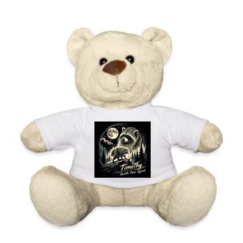 Jimothy Raccoon Funny Jimothy from Seattle - Teddy Bear - white - Front