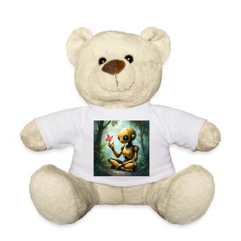 Robot d’Or et Papillon dans la Forêt - Nounours - blanc - Devant
