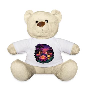 Lotus-Lichter am Abend - Teddy - Weiß - Vorne