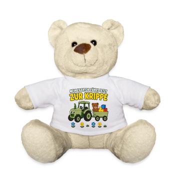 Mein Traktor fährt jetzt zur Krippe – Kinder - Teddy - Weiß - Vorne