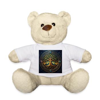 Mystic Tree mit Juwelen und Knoten - Teddy - Weiß - Vorne