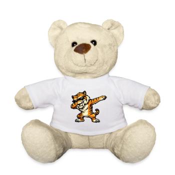 Dabbing Säbelzahntiger - Teddy - Weiß - Vorne